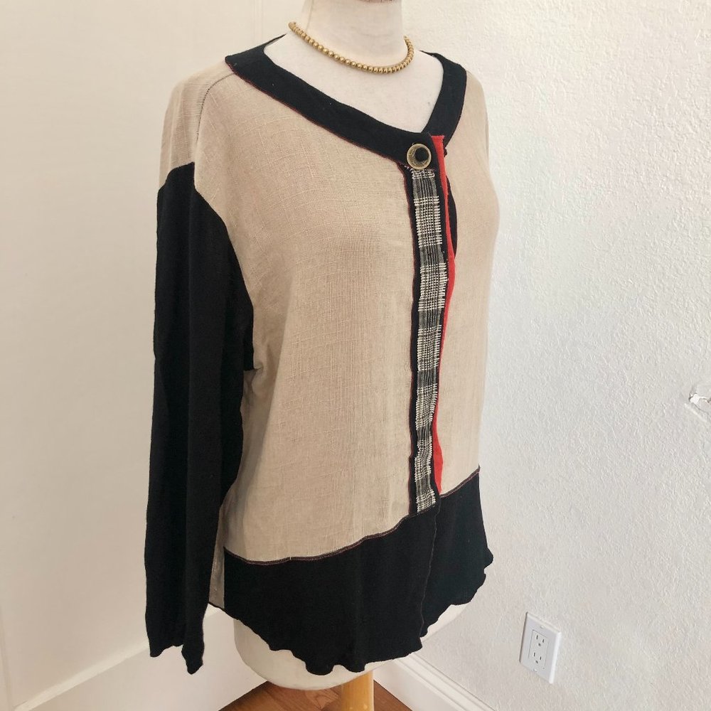 EUC Xiao Linen Blend Top Size XL